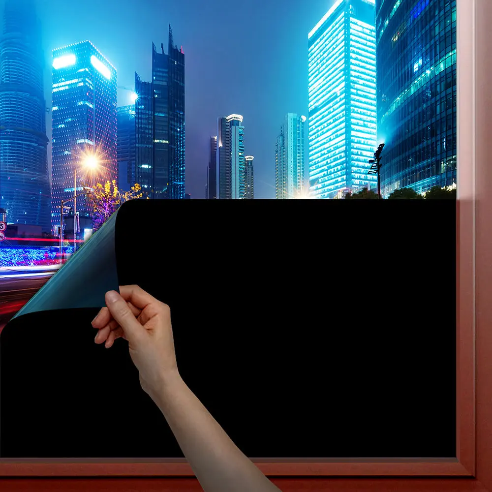 BDF 1BKOT Window Film Blackout Non-Adhesive Static Cling