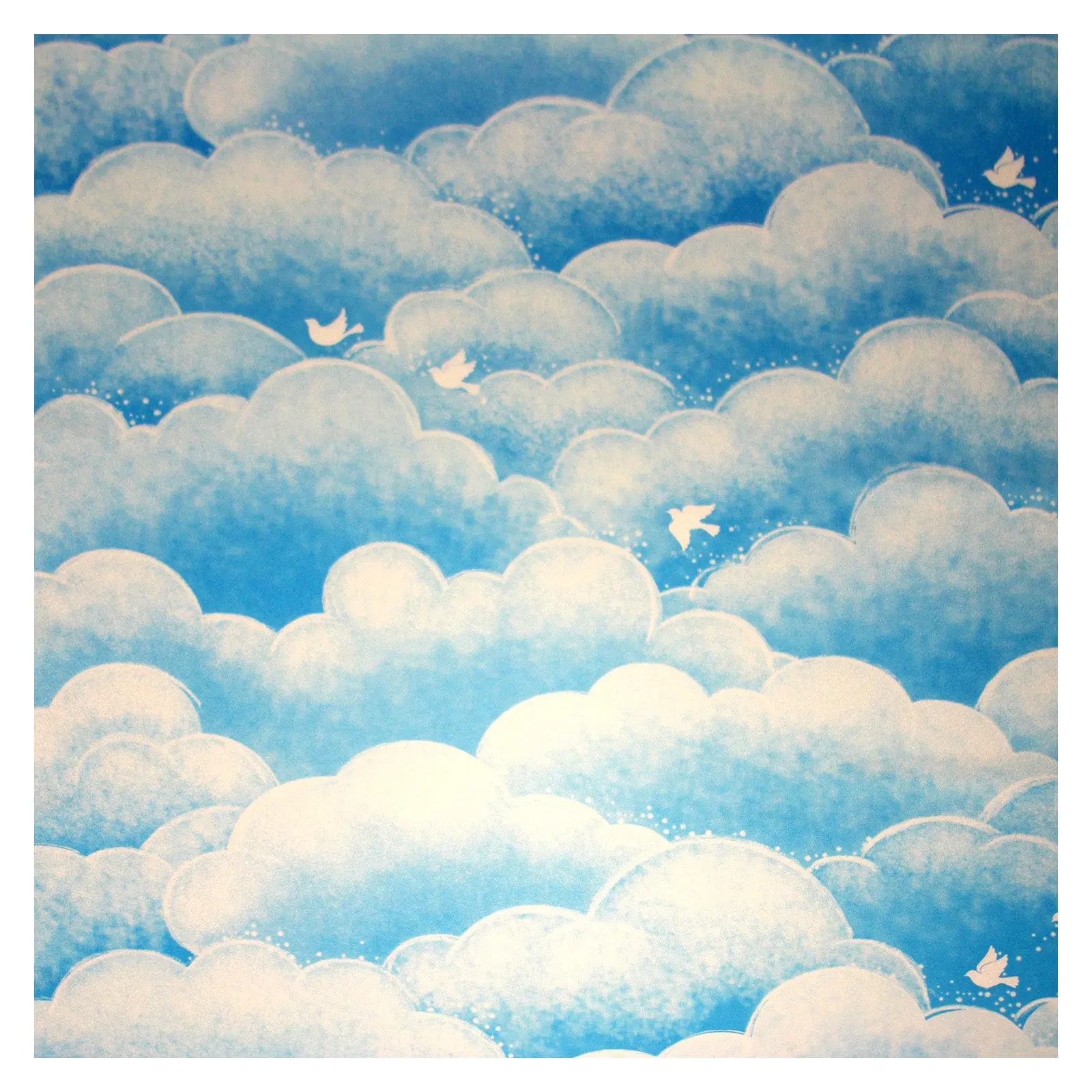 BDF 1CCCB Window Film Cotton Candy Cloud Blue Non-Adhesive Static Cling - Image 3
