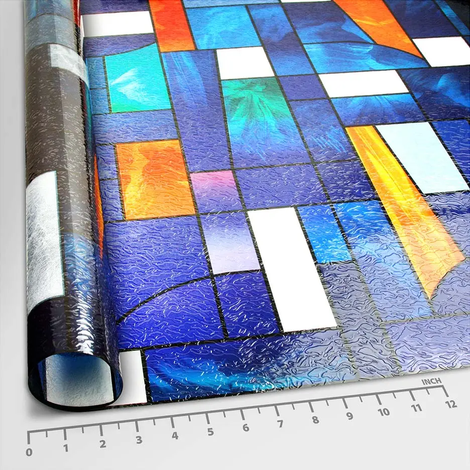 BDF 3ABST Window Film 3ABSTract Stained Glass - Image 3
