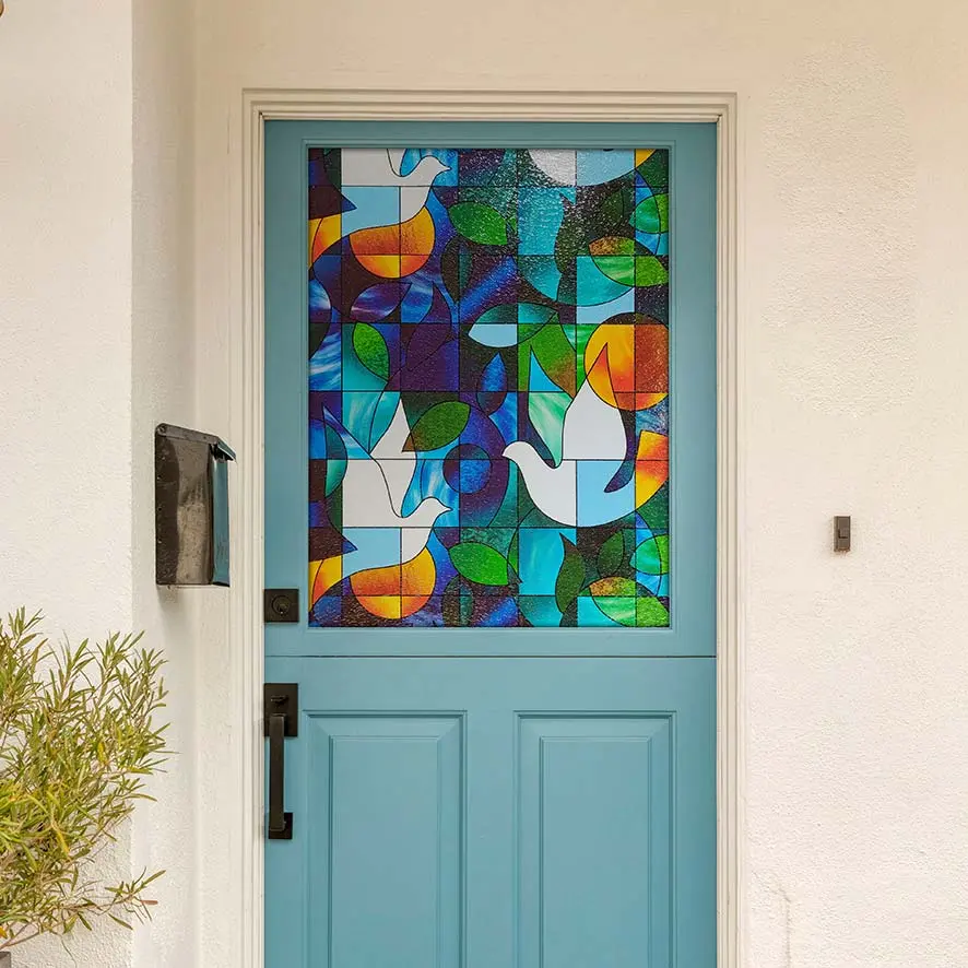 BDF 3DV Window Film Dove Stained Glass - Image 3