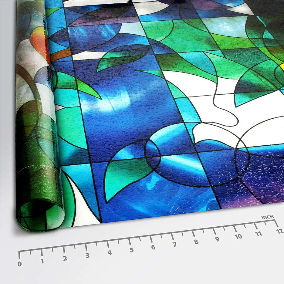 BDF 3DV Window Film Dove Stained Glass - Image 4