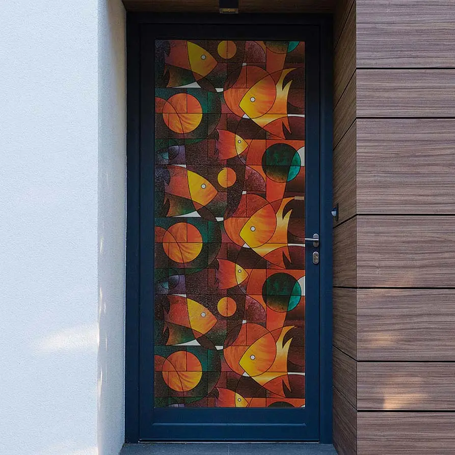 BDF 3FSH Window Film Fish Stained Glass - Image 2