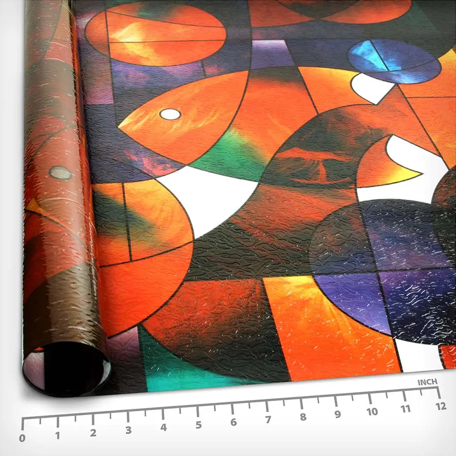 BDF 3FSH Window Film Fish Stained Glass - Image 3