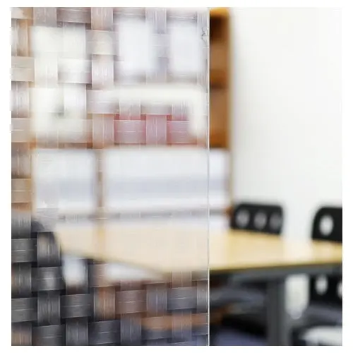 BDF 4ETCWL Decorative Window Film Etched Cross Weave (Large Tie)