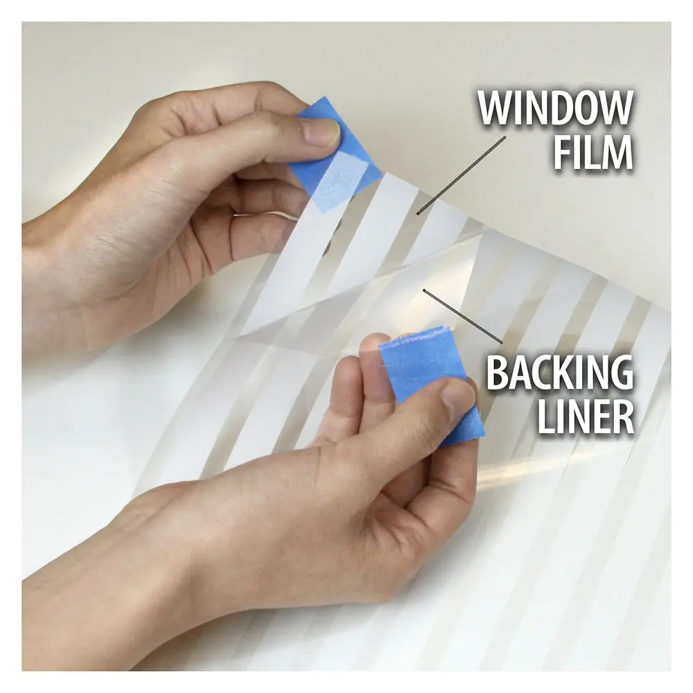 BDF BLVE Decorative Window Film Venetian Blind (1/2 Inch Wide Stripes) - Image 5