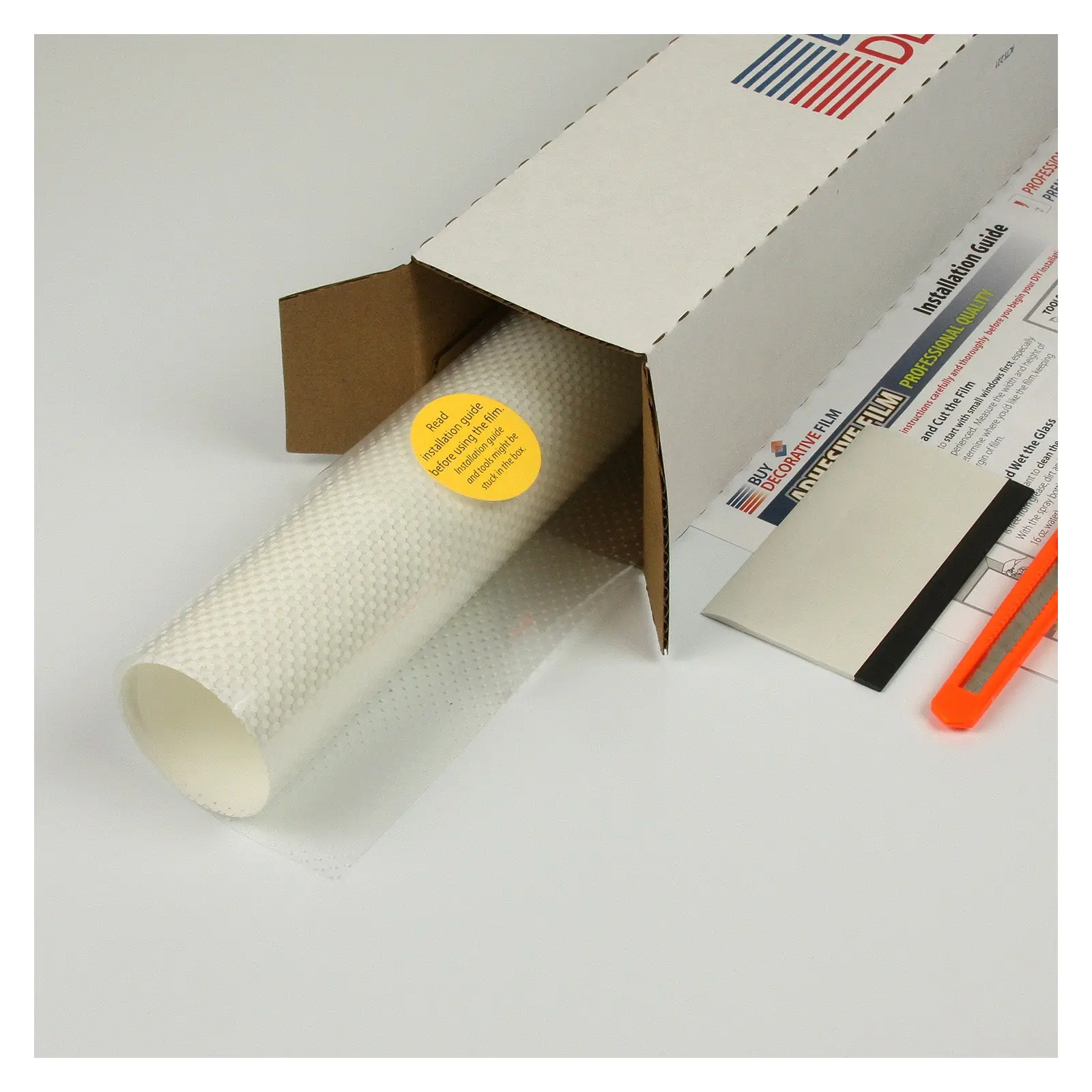 BDF 4WHDR Decorative Window Film White Drip - Image 2