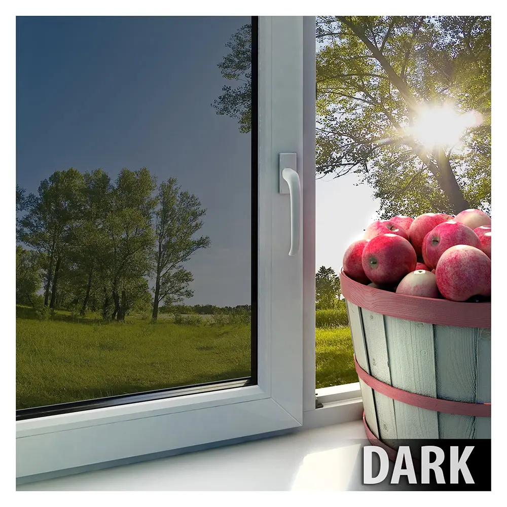 BDF EXS15 EXTERIOR Window Film Daytime Privacy and Sun Control Mirror Silver 15 (Dark) - Image 4