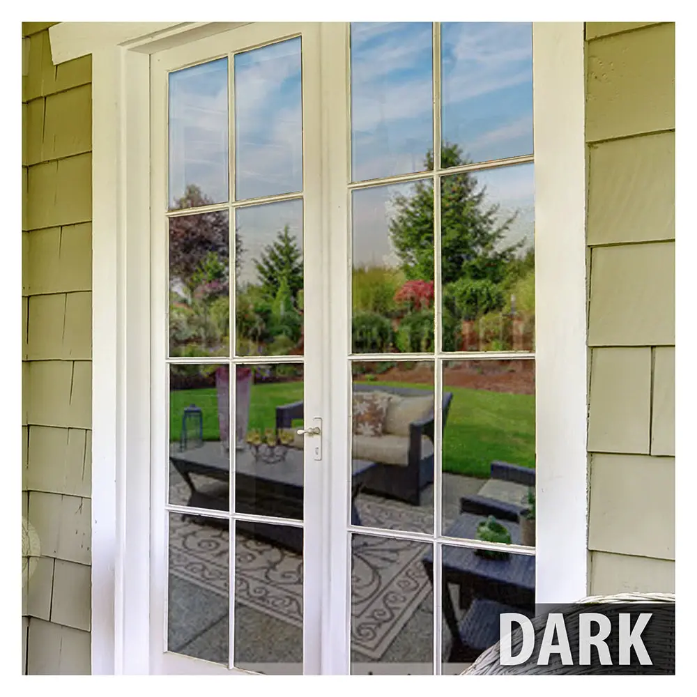 BDF PRBL Window Film Premium Color High Heat Control and Daytime Privacy Blue Outside, Silver Inside - Image 4