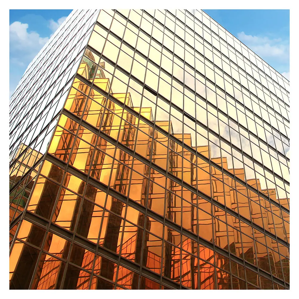BDF PRGD Window Film Premium Color High Heat Control and Daytime Privacy Gold Outside, Silver Inside - Image 3