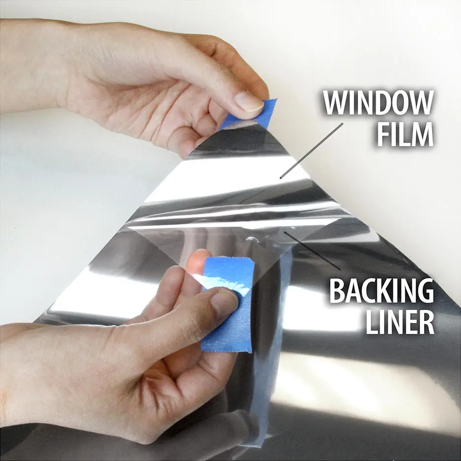 BDF S05 Window Film Daytime Privacy and Heat Control Mirror Silver 5 (Very Dark) - Image 4